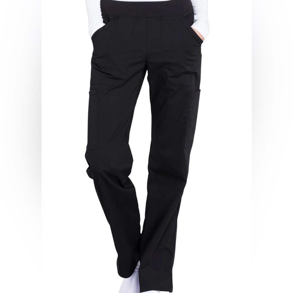 Cherokee Black Straight-Leg Women's Scrub Pants